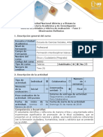 Guía de Actividades y Rúbrica de Evaluación - Fase 2 - Observación Reflexiva PDF