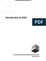 Introduction to SAS