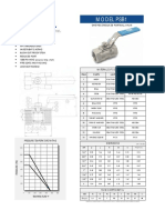 Once piece ball valve