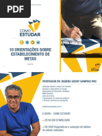 COMO ESTUDAR - ORGANIZAÇÃO DAS METAS - PROF. RUBENS SAMPAIO - E-BOOK 3 DE 10