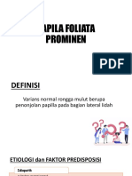 Papila Foliata & Sirkumvalata Prominen
