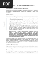 Preguntas de Psicología Preventiva PDF