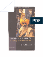 Sikhs of The Khalsa A History of The Khalsa Rahit by W. H. McLeod