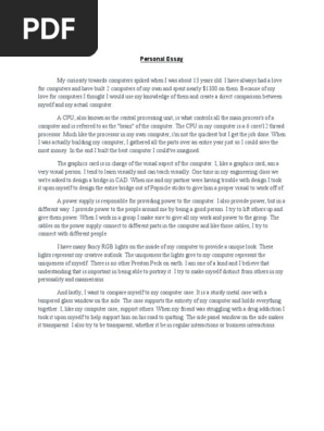 personal essay