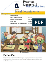 Observación Del Docente