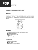 Discussion: Spur Gear & Helical Gears: Cutaway Model