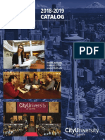 2018 2019 City University of Seattle Catalog PDF