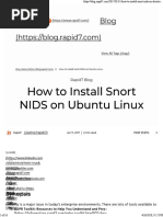 Install Snort