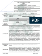 Estructura Operaciones Comerciales y Financieras