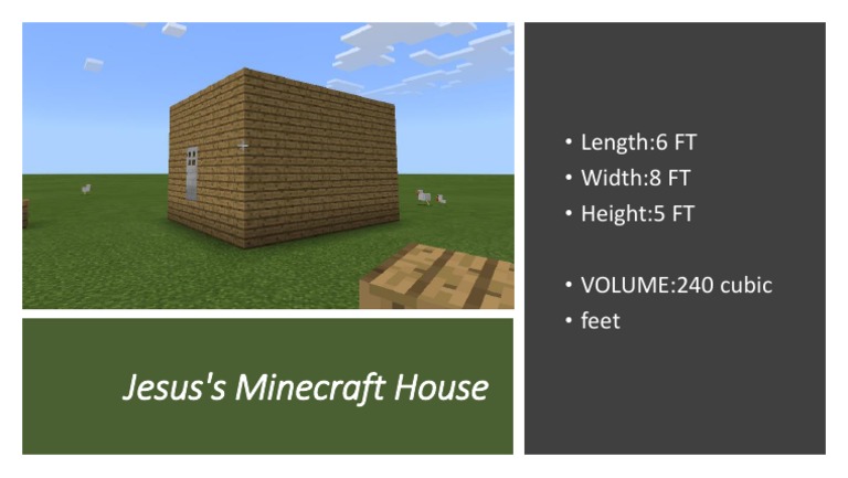 Jesus's Minecraft House Dimensions | PDF