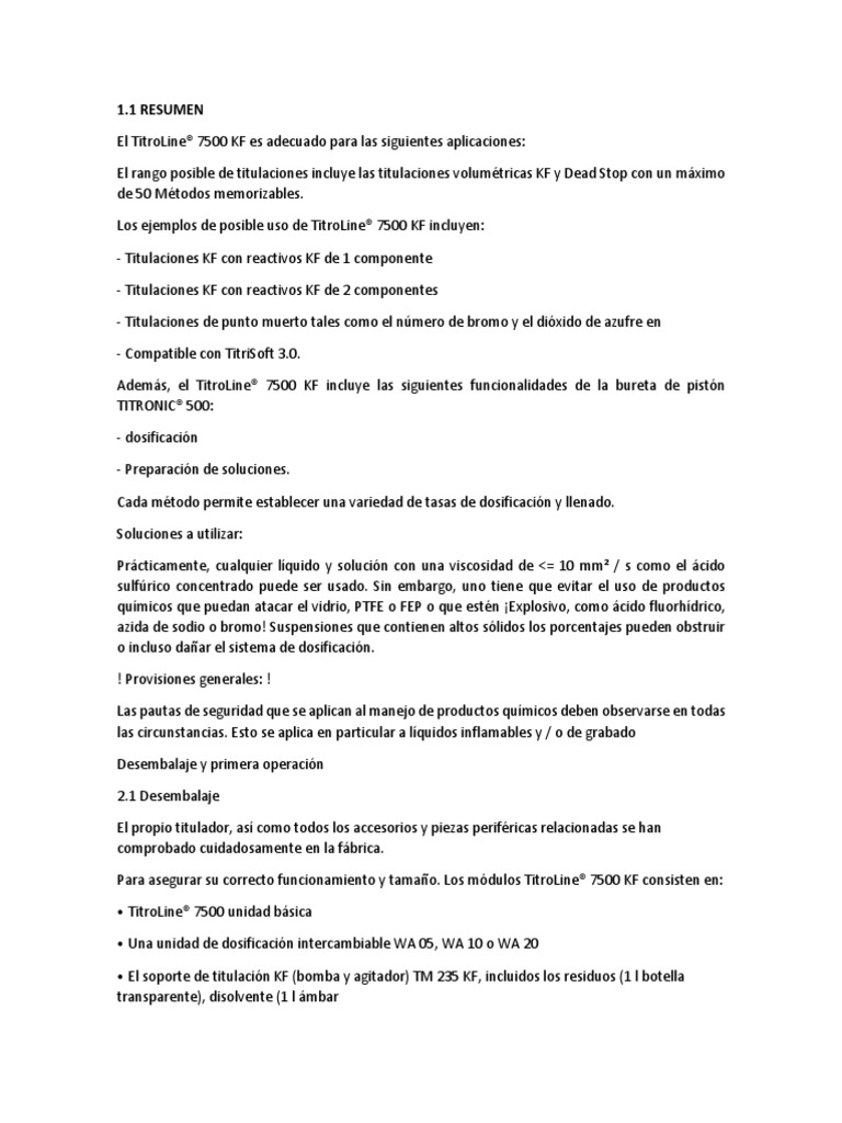 Manual Karl Fischer PDF Valoración Química
