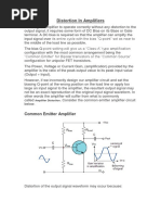 Distortion in Amplifiers