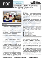 Questões de Língua Portuguesa Da Iades e Do Cespe - Professor Gilber Botelho (Igb) - Gabaritadas 4 - 2019 (1)