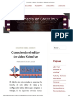 Conociendo El Editor de Vídeo Kdenlive - Multimedia en Gnu - Linux