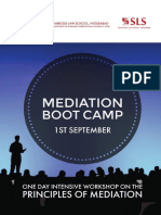 Mediation Boot Camp Brochure