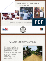 Literacy Mapping & Learners' Portfolio: Barang Ay Literacy Wo Rker Pro G Ram