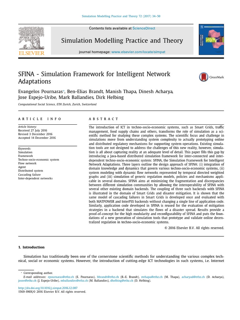 Simulation Modelling Practice and Theory | PDF | Simulation | Computer ...