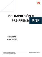 Pre Impresion - Pruebas + Matrices