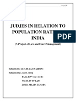 Judges in Relation To Population Ratio in India
