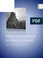 Fundamentos Bíblicos e Historia de La Teología Pastoral