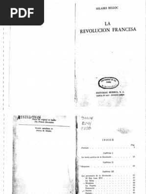 La Revolucion Francesa Hilaire Belloc