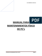 Manual Para Mantenimineto Fisico de Pc's