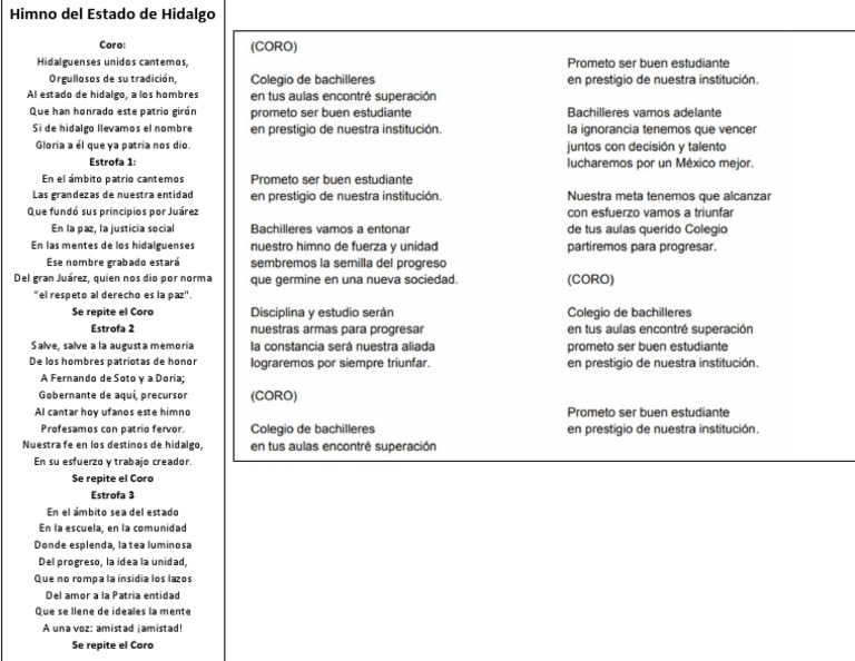 Himno Del Estado de Hidalgo PDF