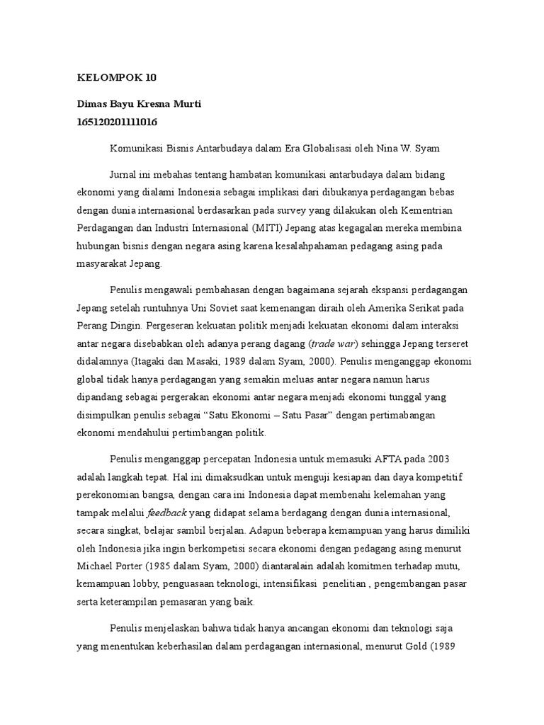 Review Jurnal Kab Kelompok 10 Tabel Pdf