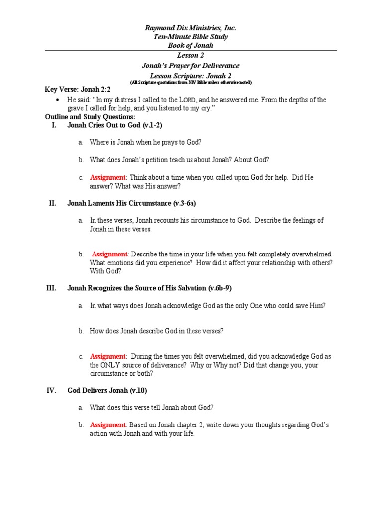 10 Minute Bible Lessons For Adults