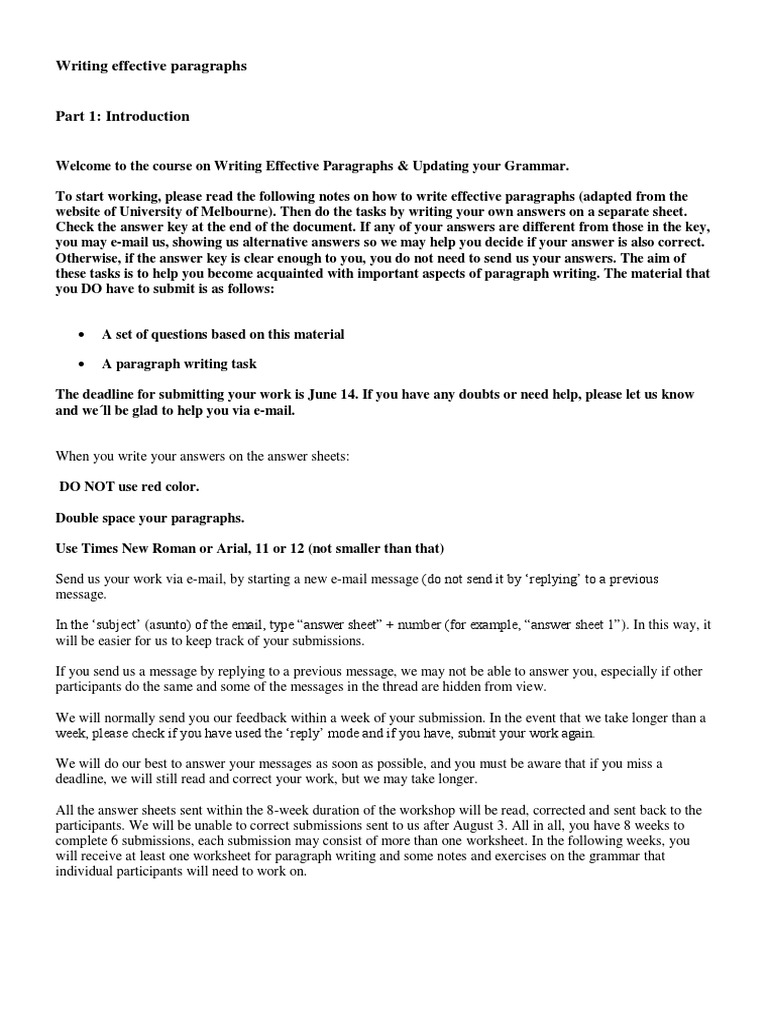 Effective Paragraph Writing Guide | PDF | Paragraph | Cultural Diversity