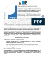 Convocatoria de publicación 2019 en Revista Chilena de Pedagogía