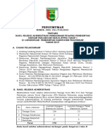 Pengumuman Hasil Seleksi PPPK Pesawaran Tahun 2019 PDF