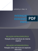 Biologia PPT - Interações Ecológicas I