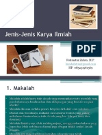 Jenis-Jenis Karya Ilmiah