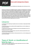 Types of Hotels or Classification of Hotel by Type