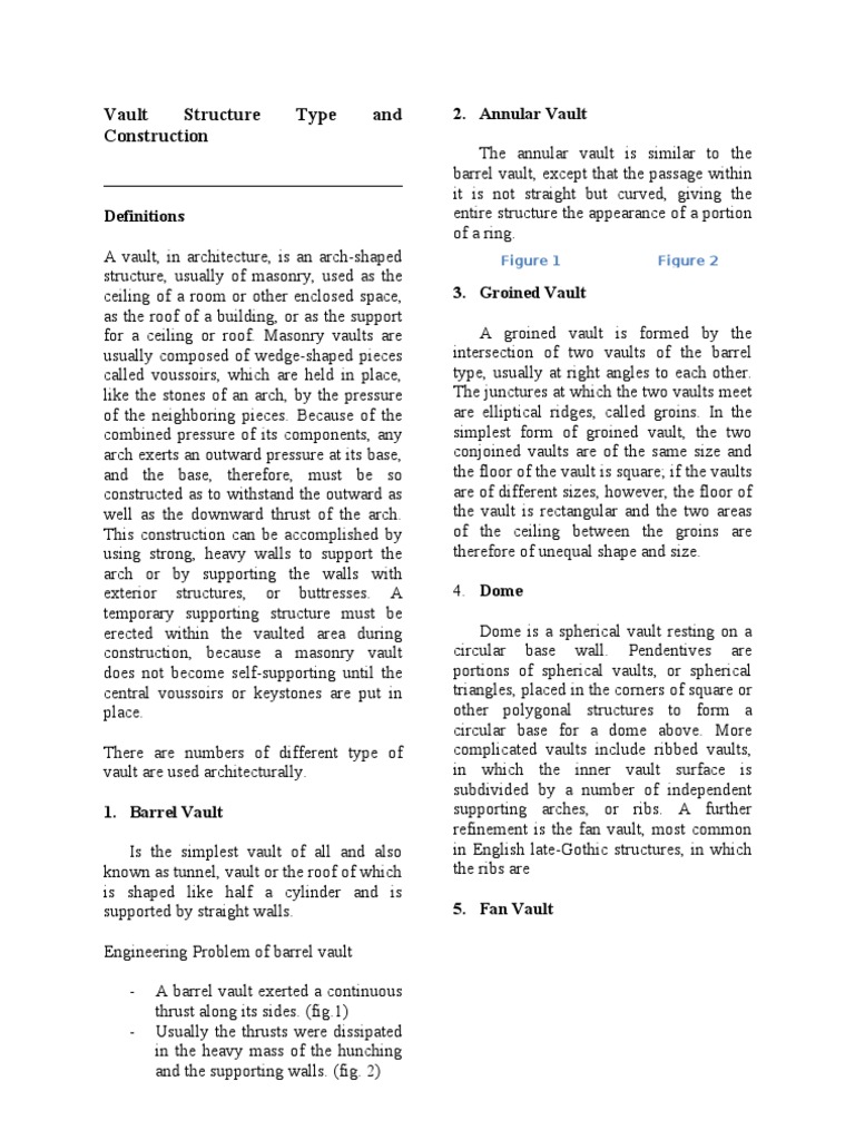 Vault Structure | PDF | Vault (Architecture) | Dome