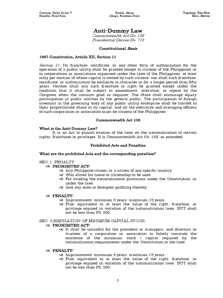 anti-dummy-law-commonwealth-act-no-108-presidential-decree-no-715