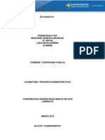 Actividad Aplicación de Los Contenidos de Proceso Administrativo en Una Empresa