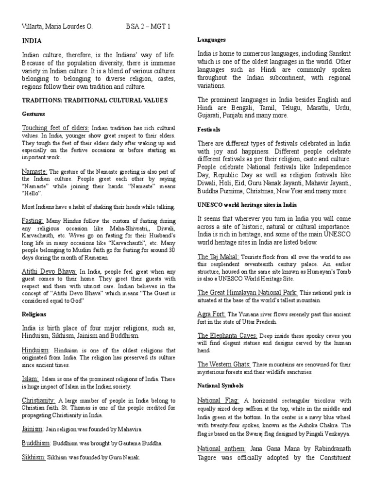 Indian Culture | PDF | South Asia | Jainism