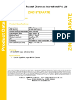 Zinc Stearate: Prakash Chemicals International Pvt. LTD