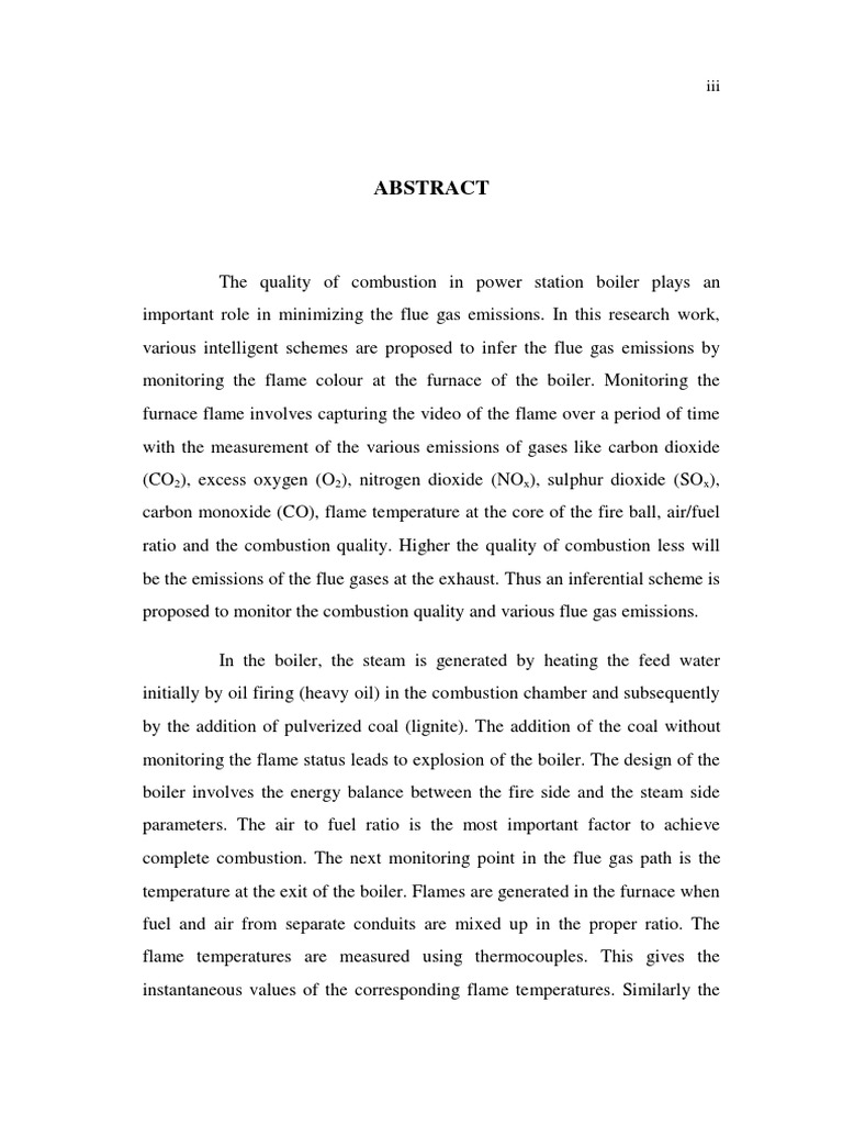 03 Abstract PDF | PDF | Exhaust Gas | Combustion