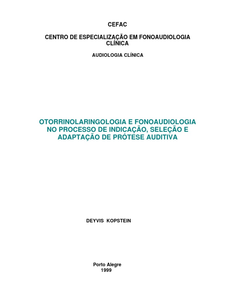 E-Book Inoaudio 2, PDF, Perda de Audição