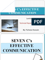 Seven C'S Effective Communication: Lecture - 5