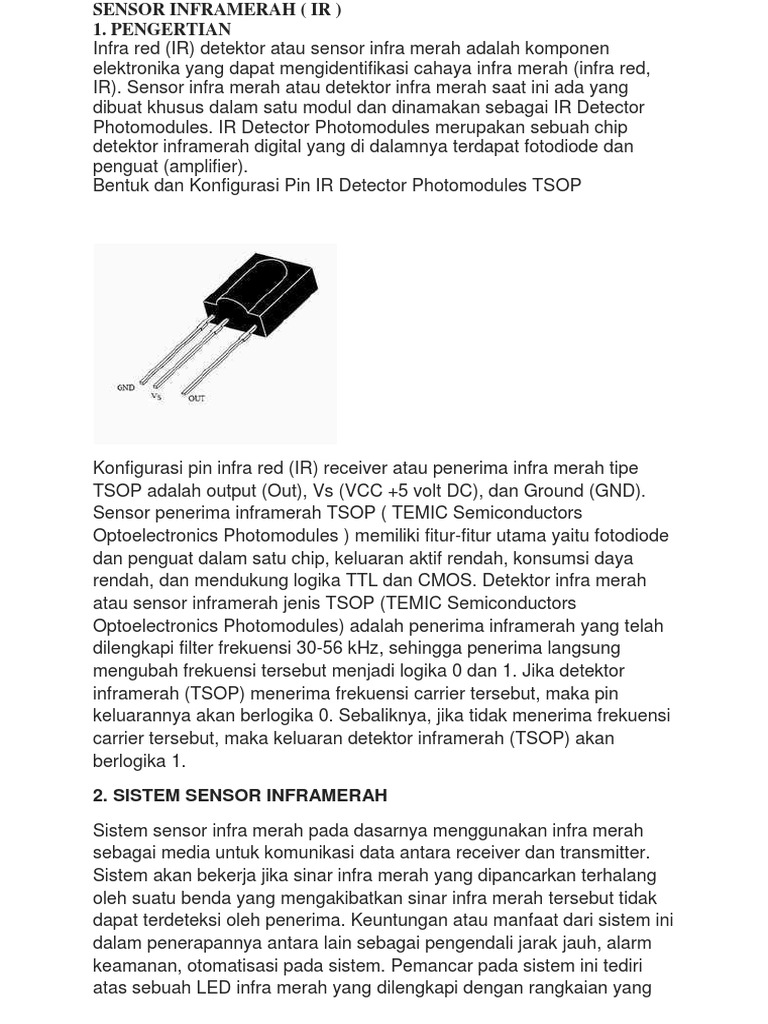 SENSOR INFRAMERAH PD Pengukuran | PDF