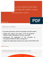ISO 45001 & 9001 Auditor Training