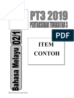 Item Contoh Bahasa Melayu PT3 2019