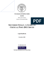 Southern Sudan: A Guide To Critical Post-2011 Issues