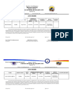 Job Order: Schools Division of Legazpi City