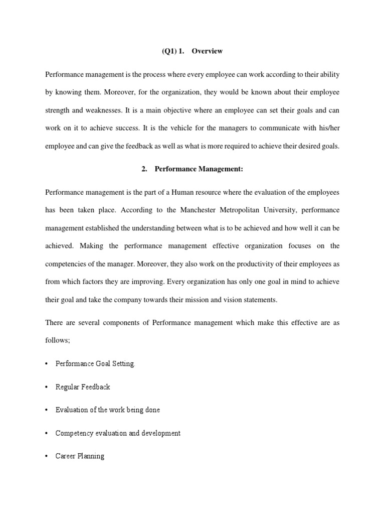 Perfromance Management 1 | PDF | Performance Management | Goal