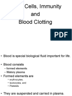 Blood Cells, Immunity and Blood Clotting
